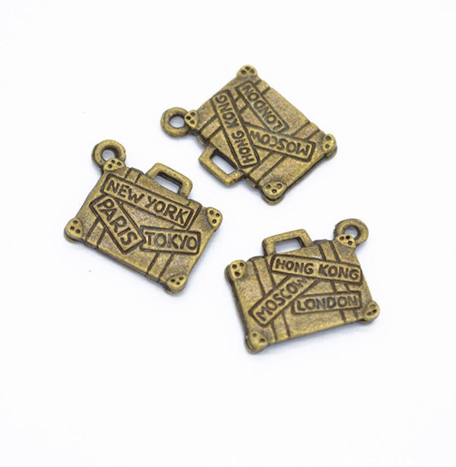 150pcs Charms Travel Bags New  – Jewelry Making Paris recenzja i cena
