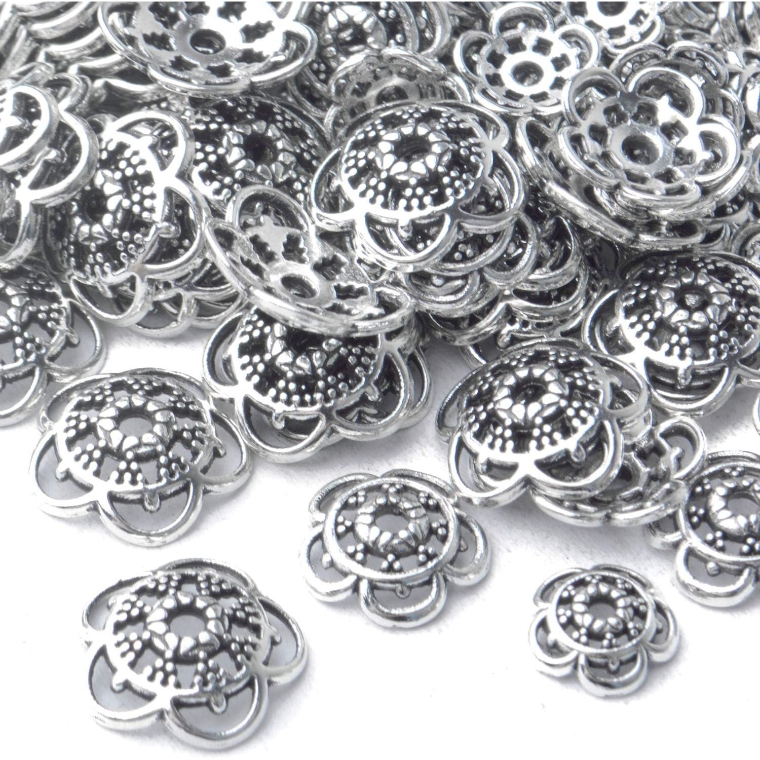 200pcs Flower Bead Caps Alloy  – Jewelry Making Bali recenzja i cena