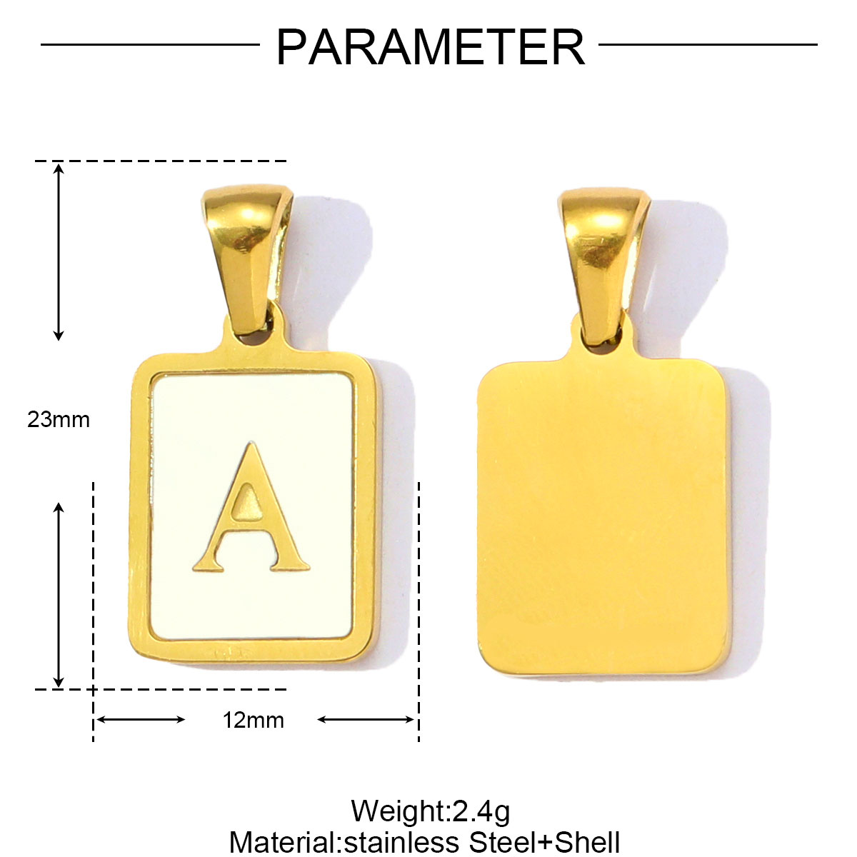 3Pcs/Lot Stainless Steel A-Z R – Jewelry Making For Couples recenzja i cena