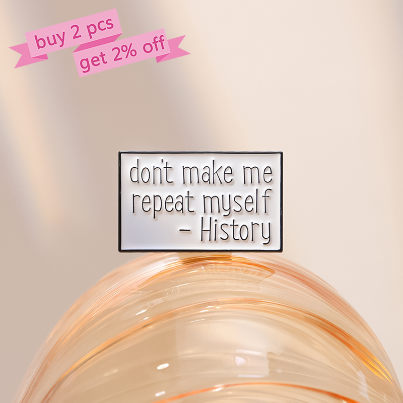 Funny Quotes Enamel Pins Custo – Jewelry Making History recenzja i cena