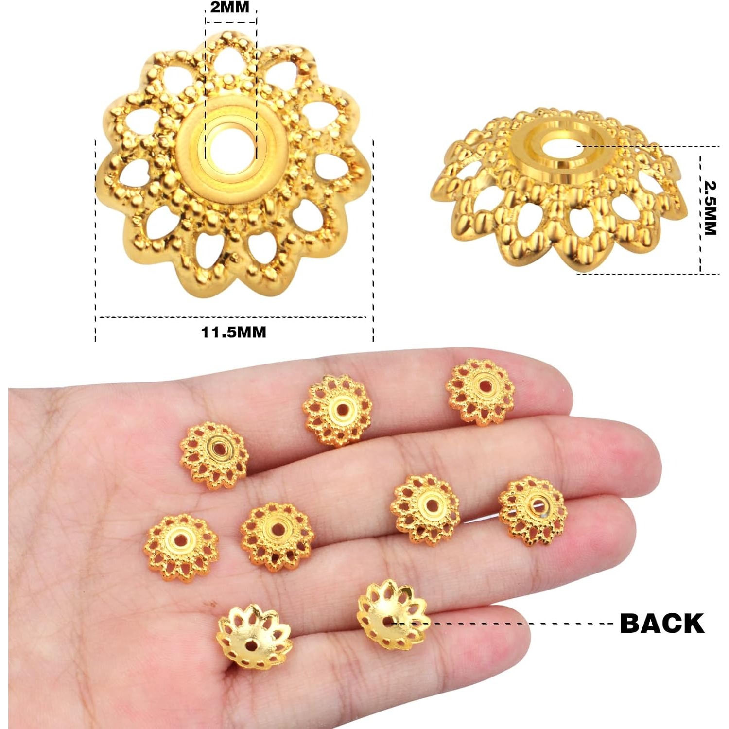 200 Pieces Bead Caps Spacer Be – Jewelry Making Bali recenzja i cena