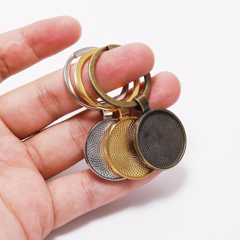 5Pcs/Lot 25mm Keychain With Pe – Pendant Blank Bezel recenzja i cena