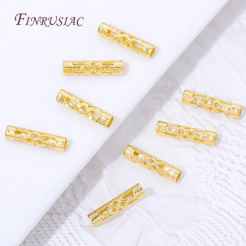 18K Gold Plated Long Tube Spac – Jewelry Making Youtube recenzja i cena