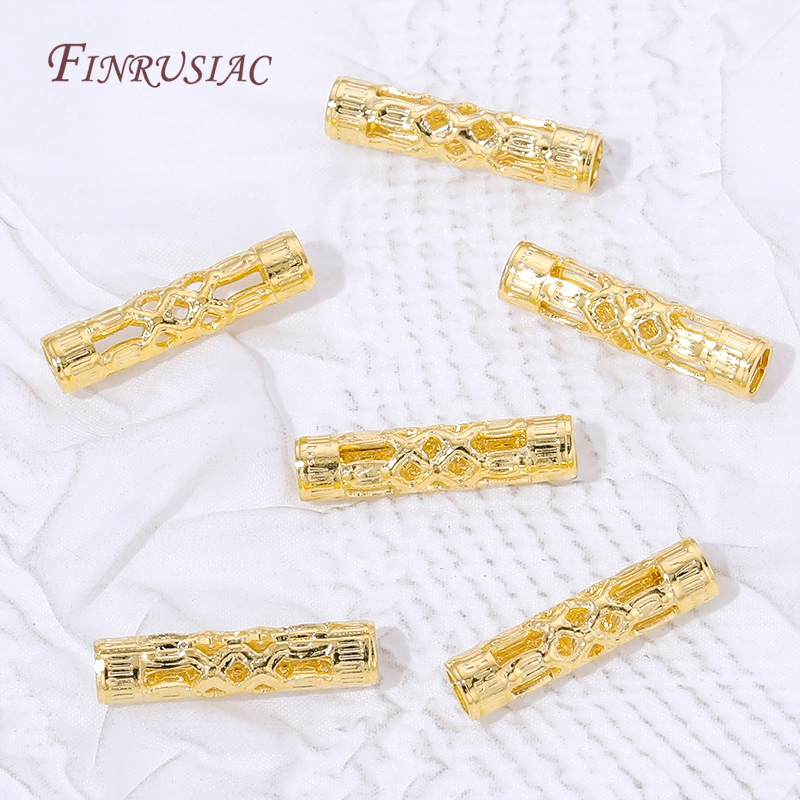 18K Gold Plated Long Tube Spac – Jewelry Making Youtube recenzja i cena