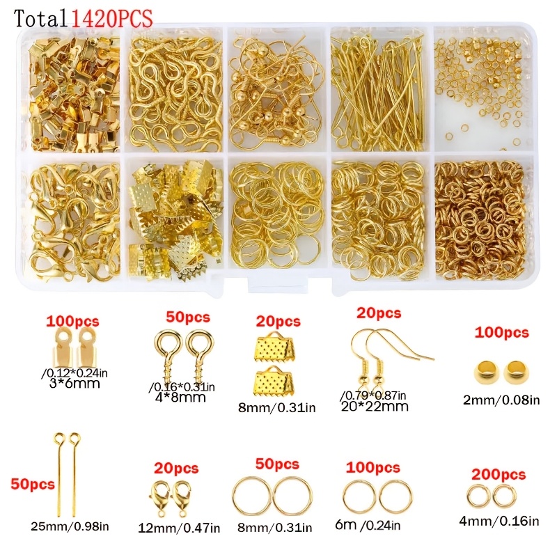 1420pcs 1box Jewelry Findings  – Jewelry Making Jump Rings recenzja i cena