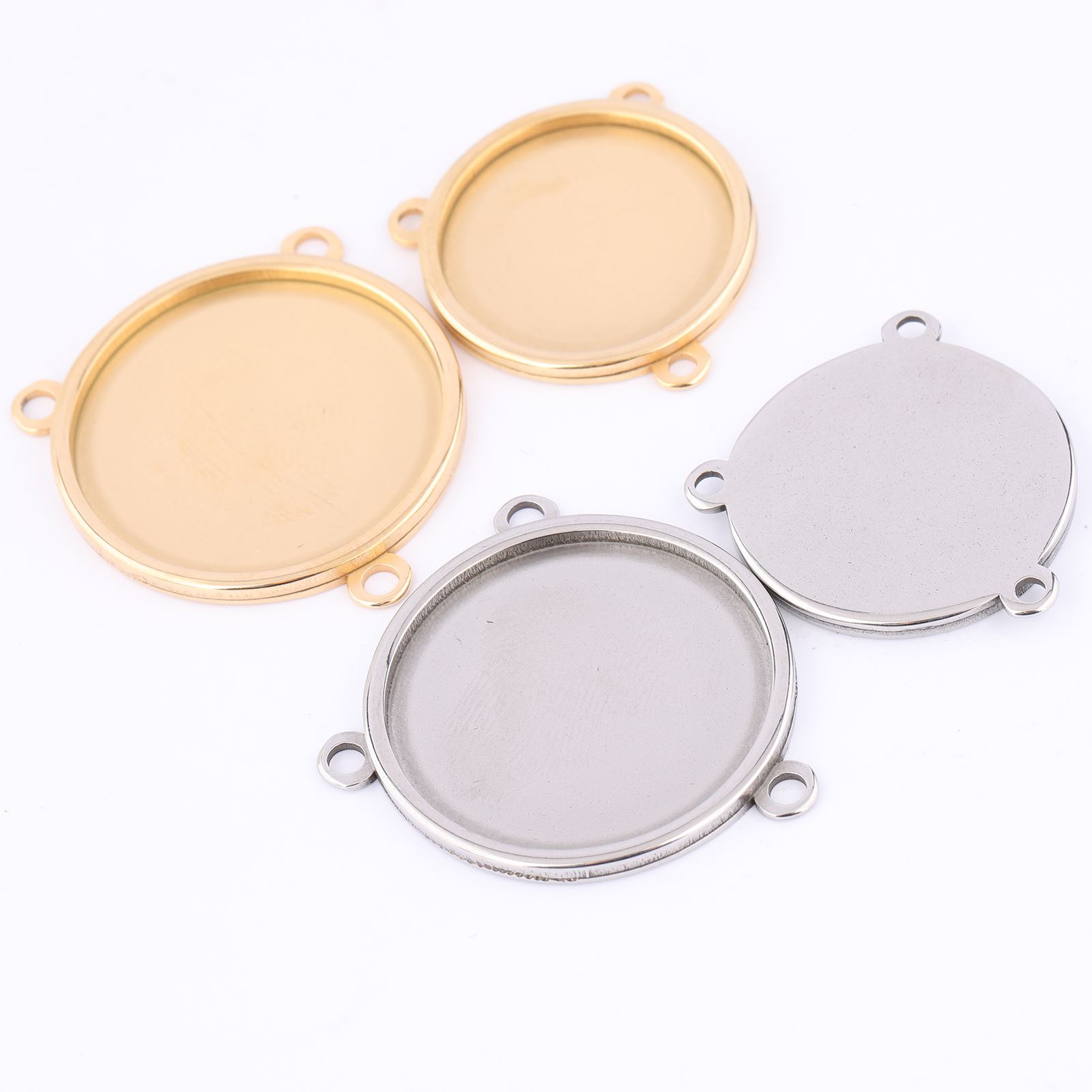 5pcs Stainless Steel Gold Plat – Pendant Blank Bezel recenzja i cena
