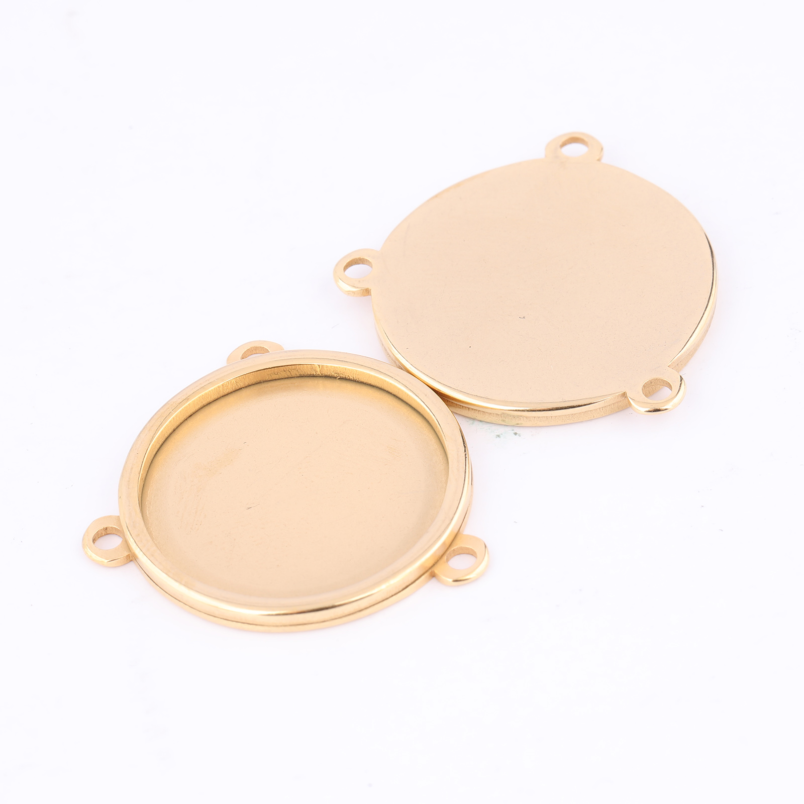 5pcs Stainless Steel Gold Plat – Pendant Blank Bezel recenzja i cena