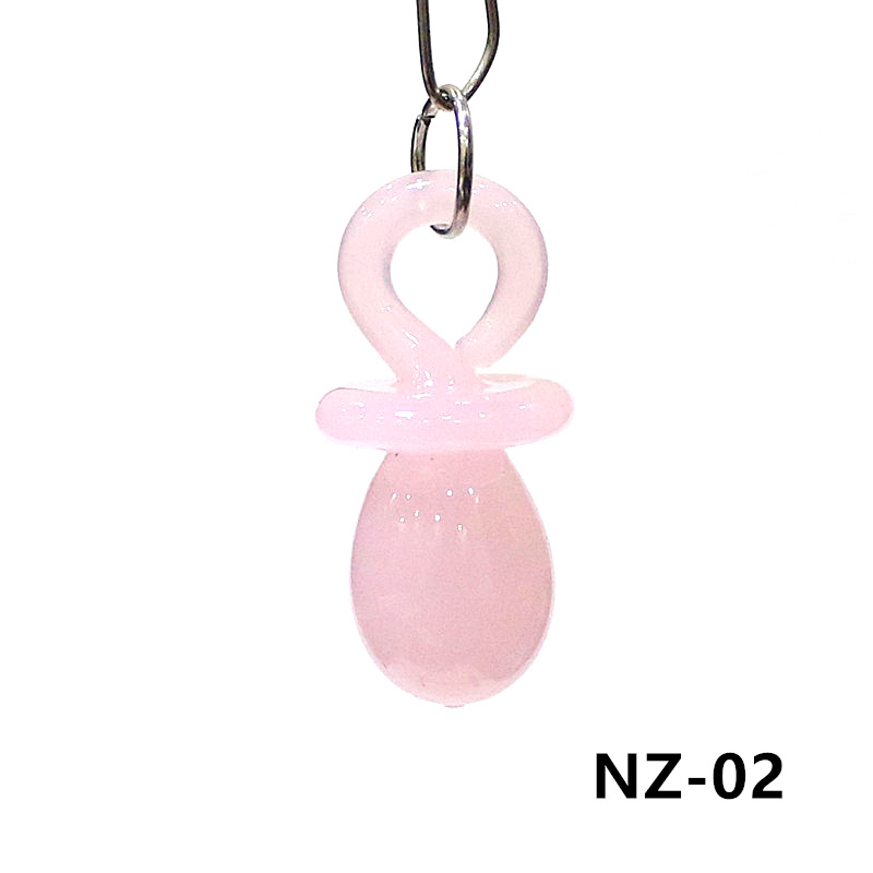 1PC Mini Glass Pacifier Charm  – Jewelry Making For Birthday Party recenzja i cena