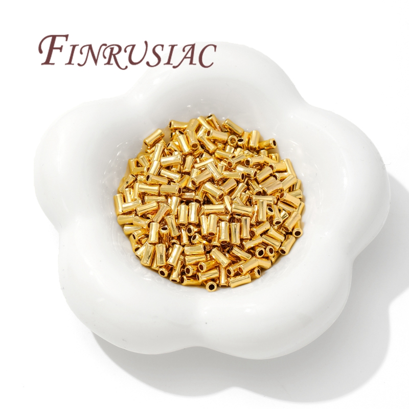 18K Gold Plated Brass Tube Bea – Jewelry Making Youtube recenzja i cena