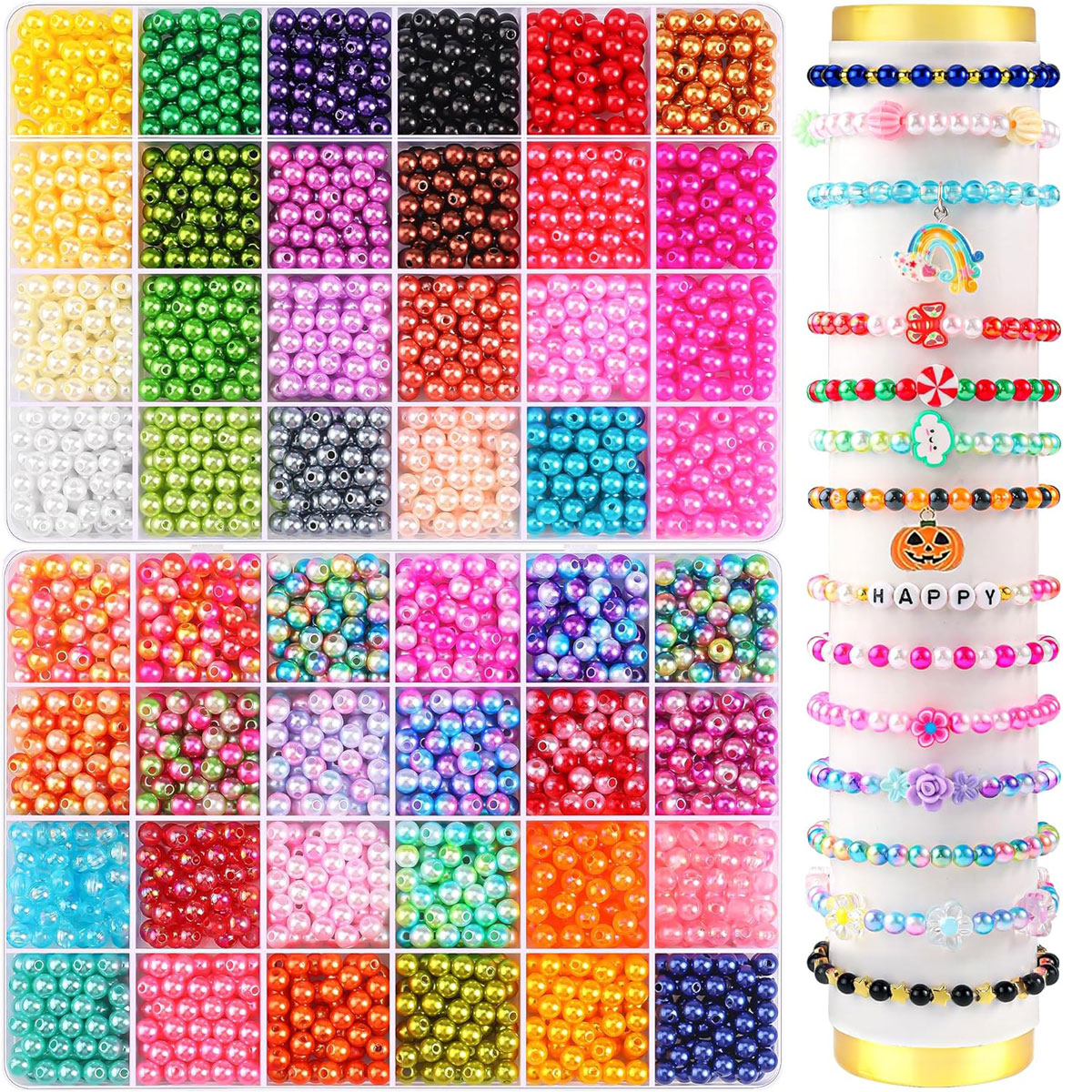 2400PCS 48 Compartments Pearl  – Jewelry Making Degree recenzja i cena