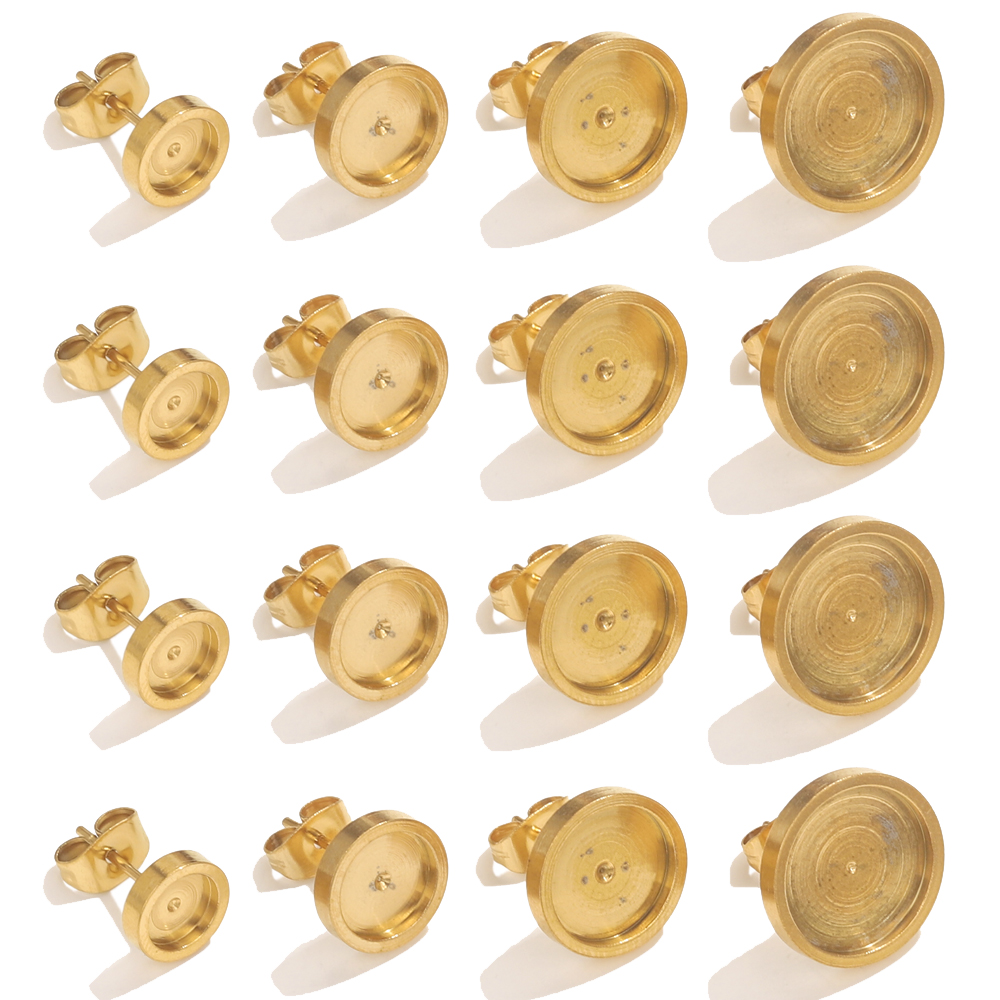 10pcs Stainless Steel Gold Ear – Jewelry Making Resin recenzja i cena