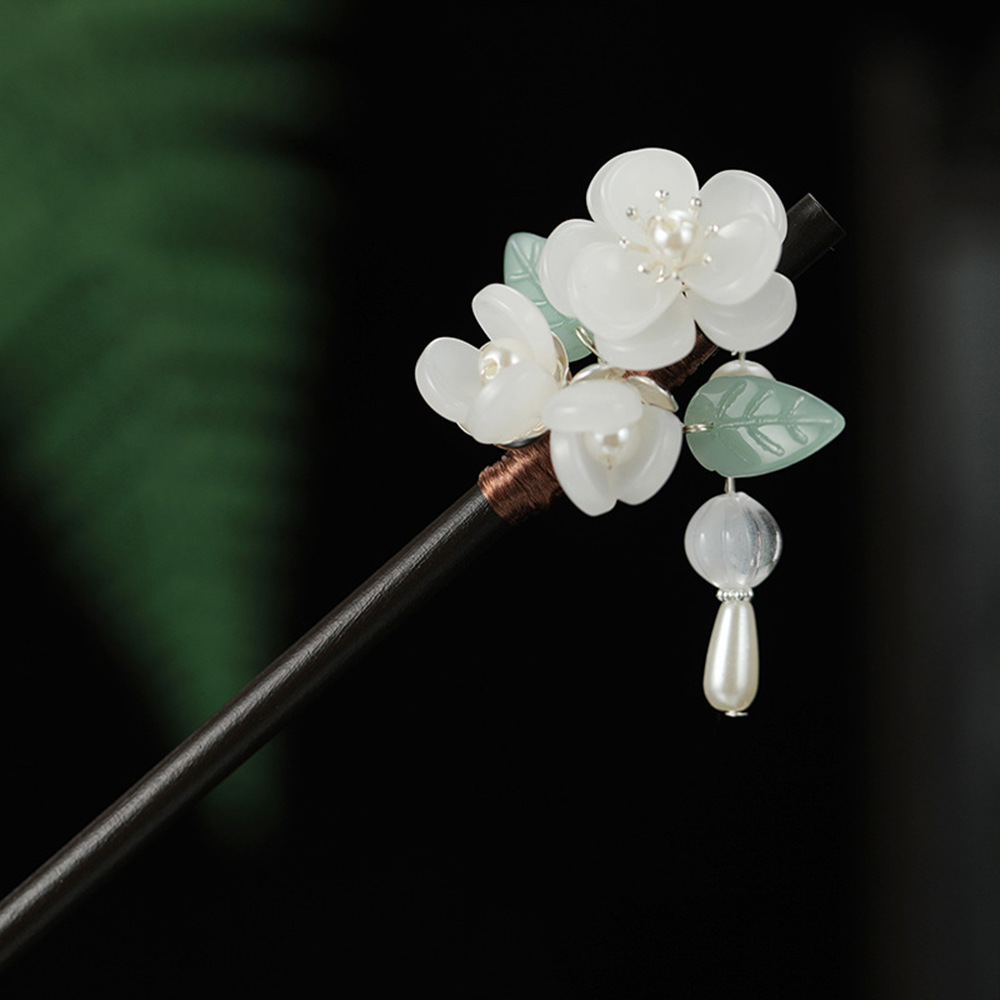 Retro Flower Hairpin With Pear – Jewelry Making With Beads recenzja i cena