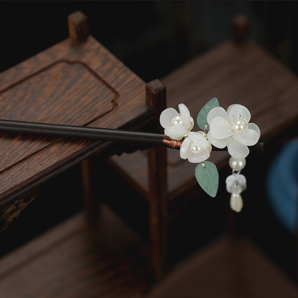 Retro Flower Hairpin With Pear – Jewelry Making With Beads recenzja i cena