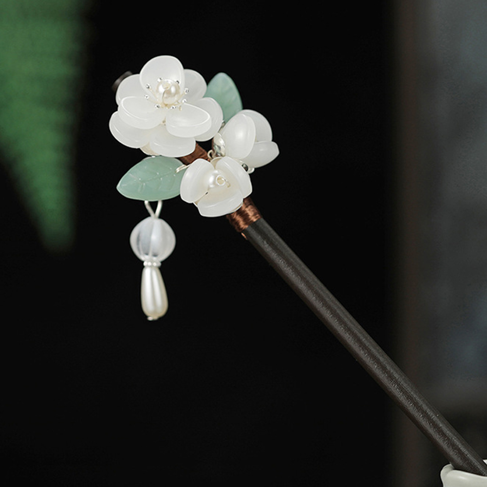 Retro Flower Hairpin With Pear – Jewelry Making With Beads recenzja i cena